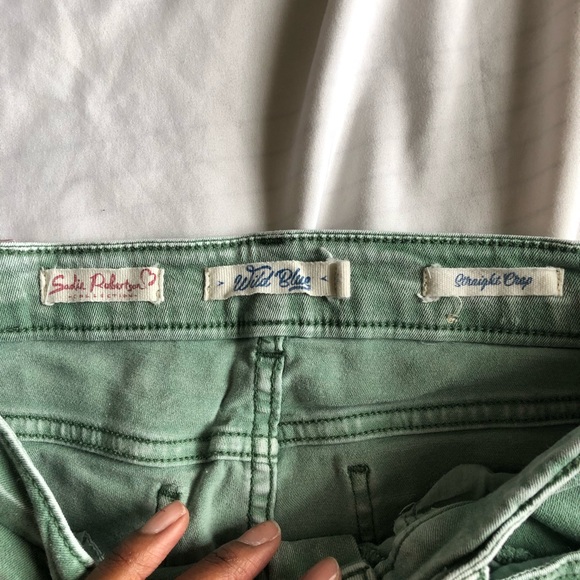 Wild Blue Juniors green skinny jeans - Picture 5 of 6